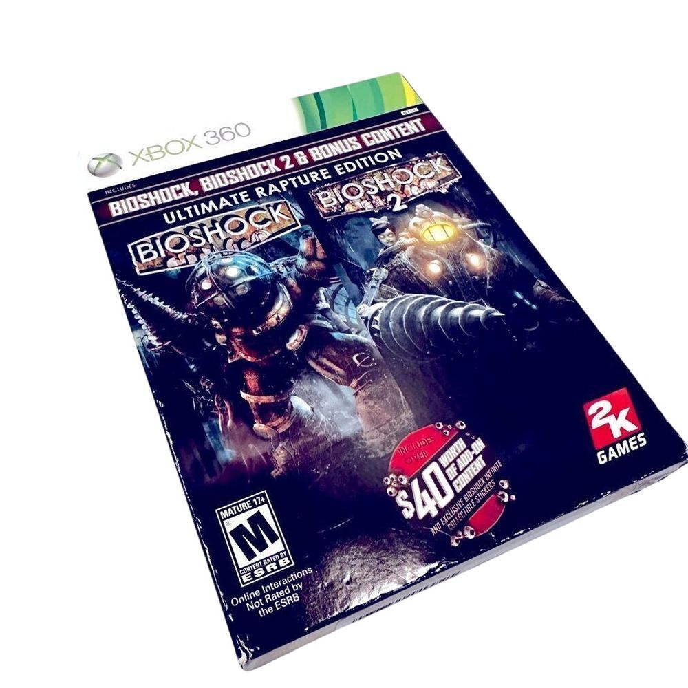 BioShock Ultimate Rapture Edition BioShock 1 &‎ 2 Xbox 360 Complete Video Game
